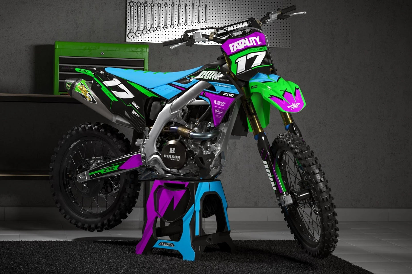 Full Graphics Kit Decals for KXF 450 (2009-2011)