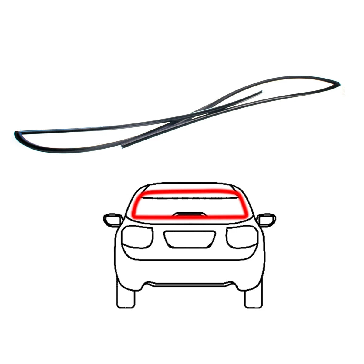 Chrome Windshield Moulding for Toyota Corolla E120 2000-2006