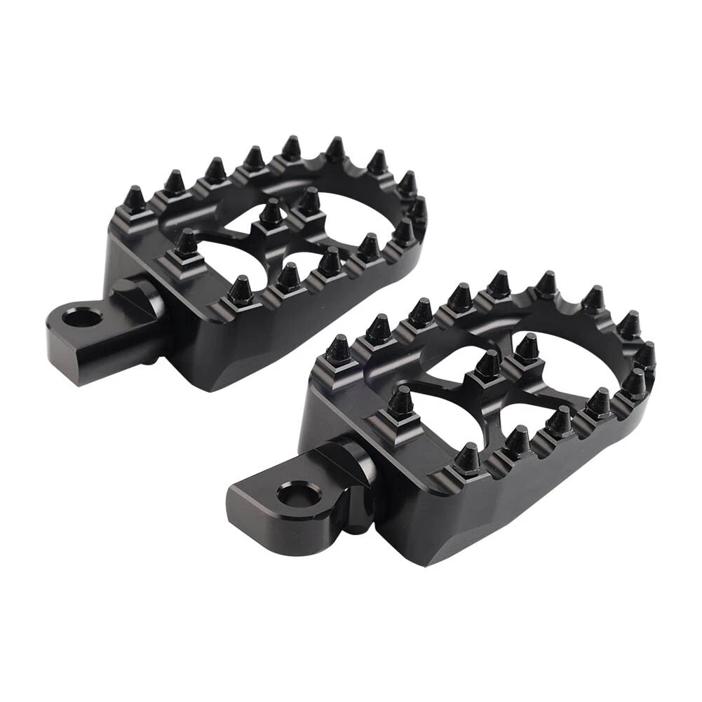 CNC Wide Fat Foot Pegs for Harley Dyna, Sportster, Fatboy