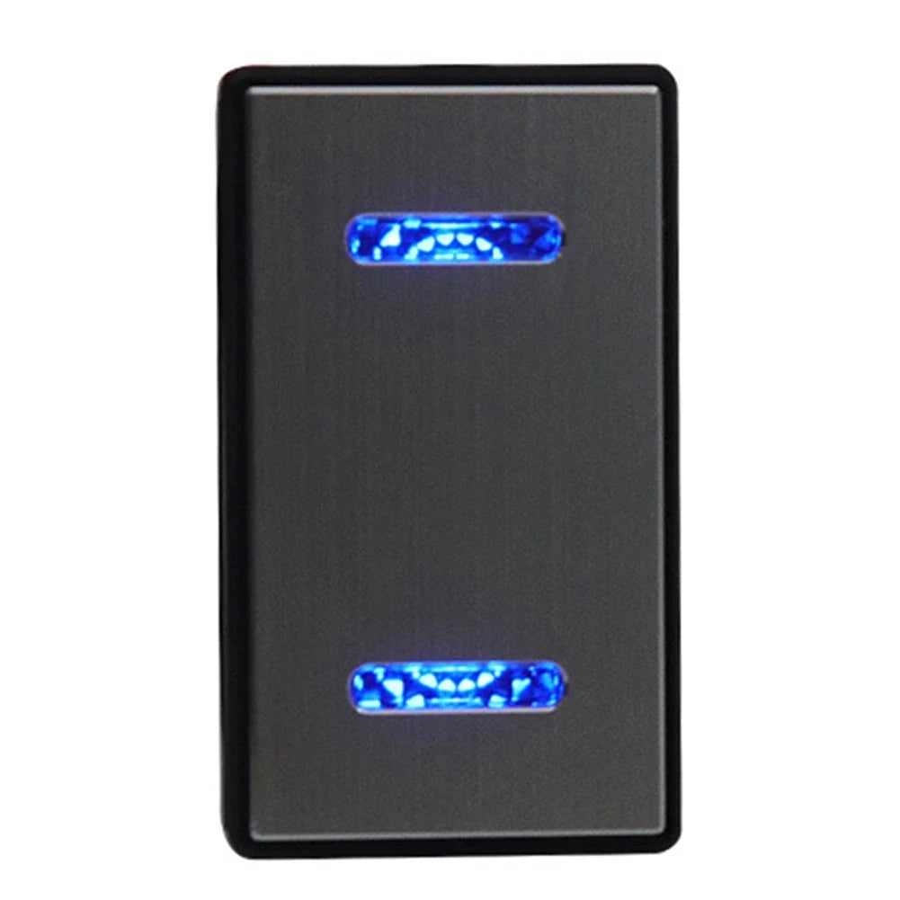 Dual Pole Rocker Switch 12V/24V with Indicator Light for Marine Boats