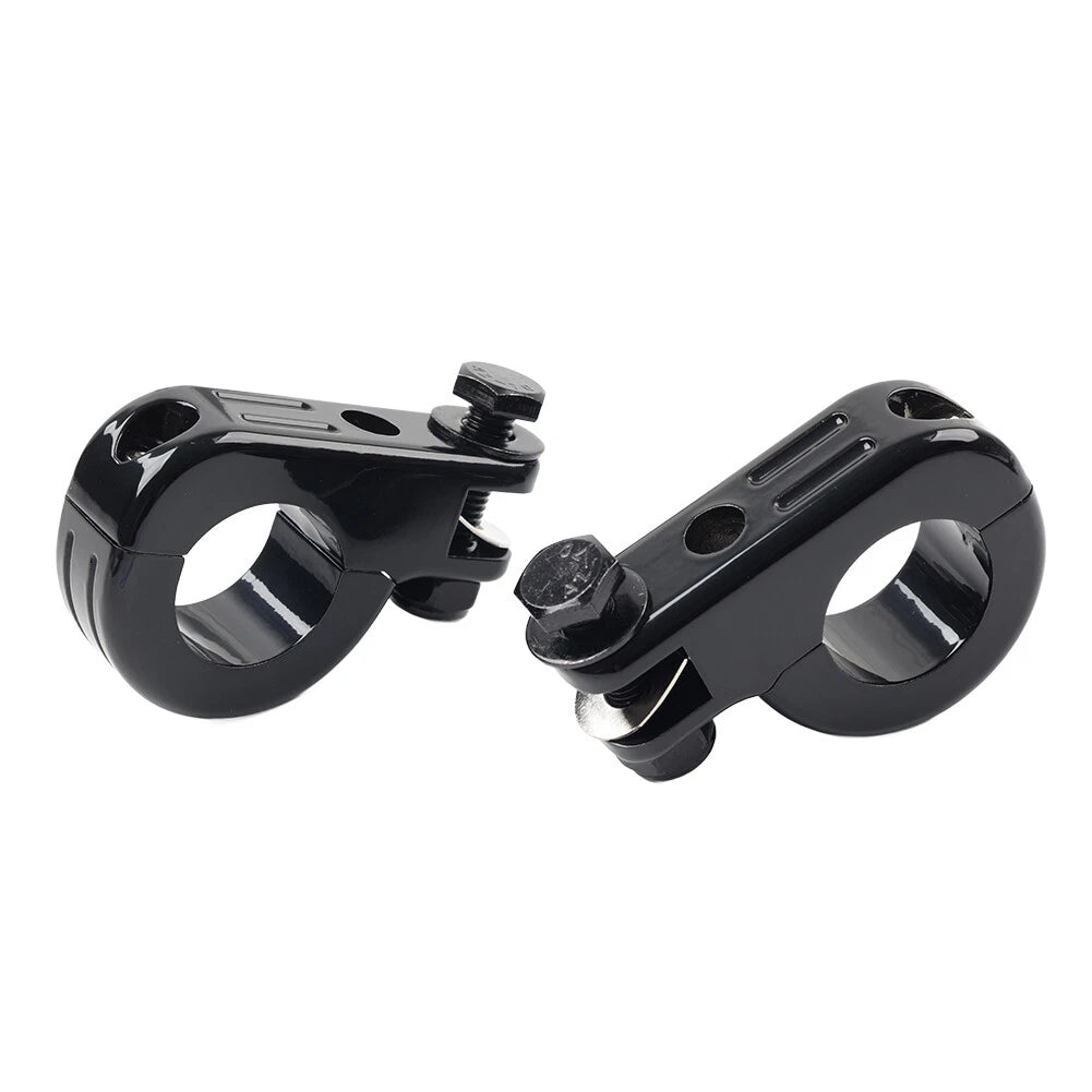 Foot Peg Mount Clamp Bracket for Harley 1.25" Highway Engine Crash Bar