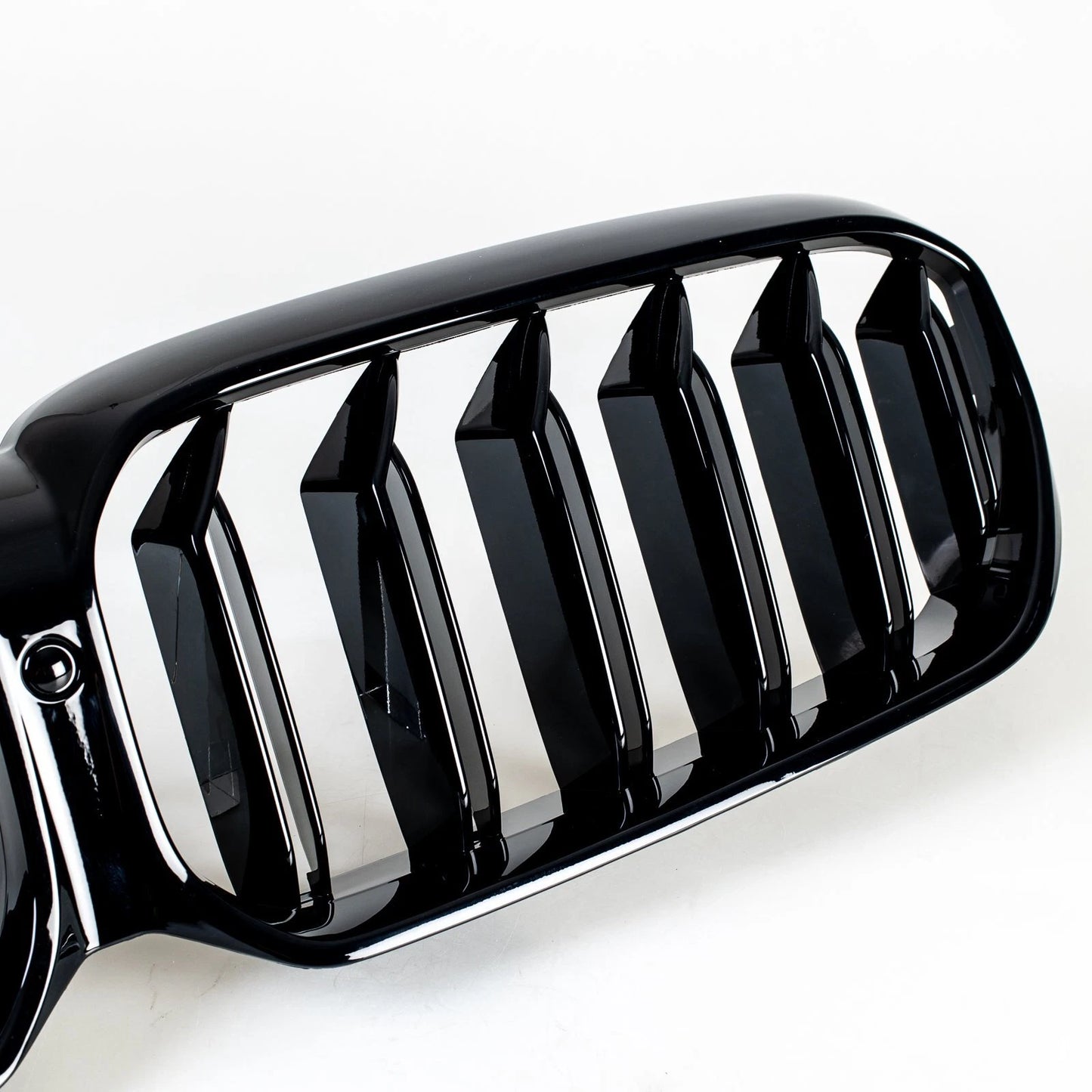 Glossy Black Double Rib Grille for BMW G30 G31 (2021-2023)