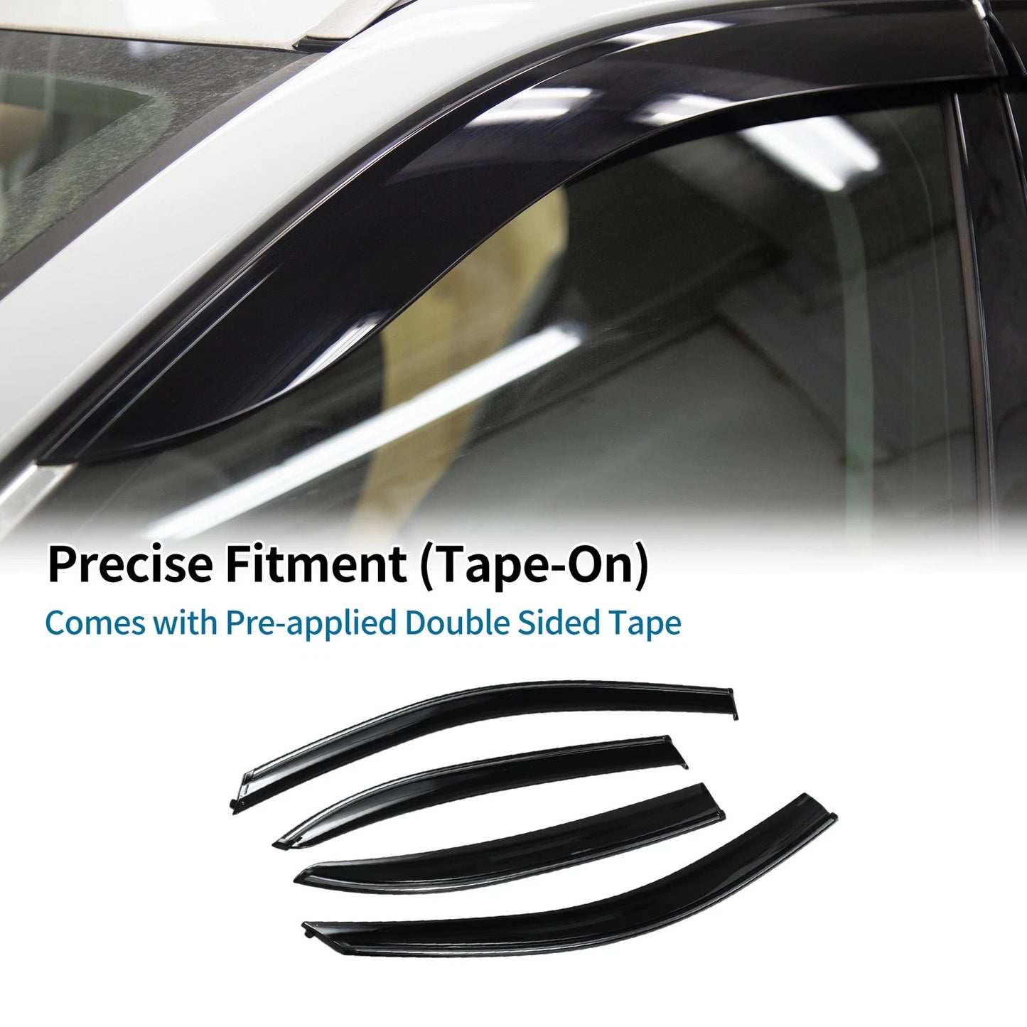 Window Deflectors 1 Set Side Vent Visors for Chevrolet Malibu (2013-2013)