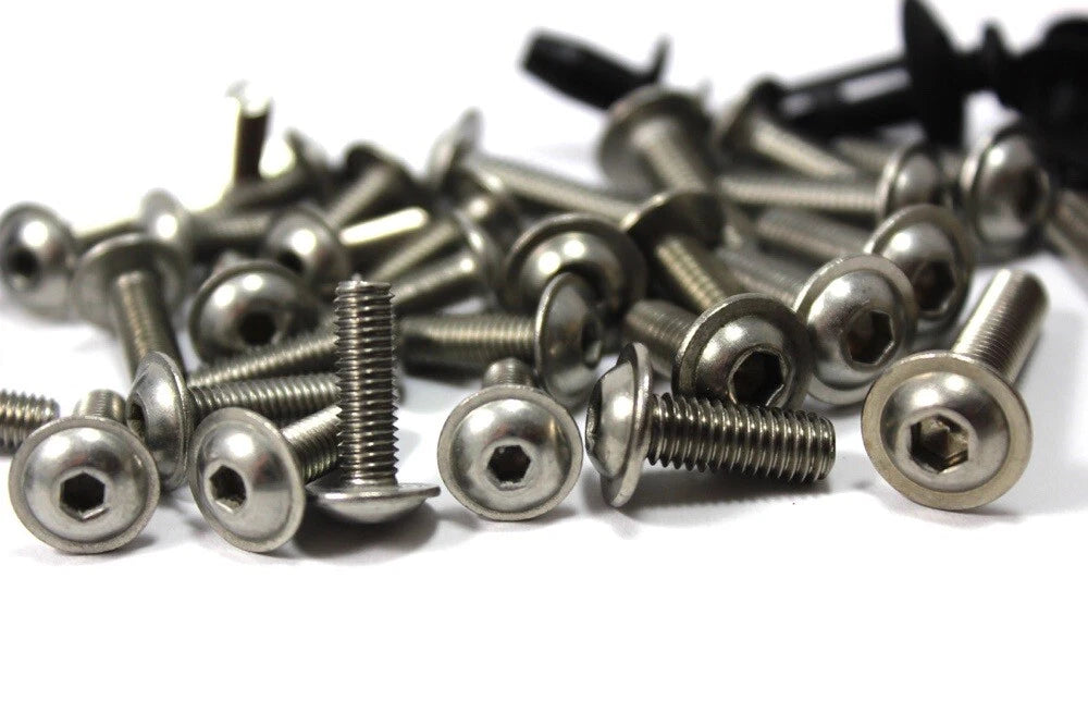 Inox Tête de fourche pare-brise boulons Allen for BMW S1000RR (2012–2014)