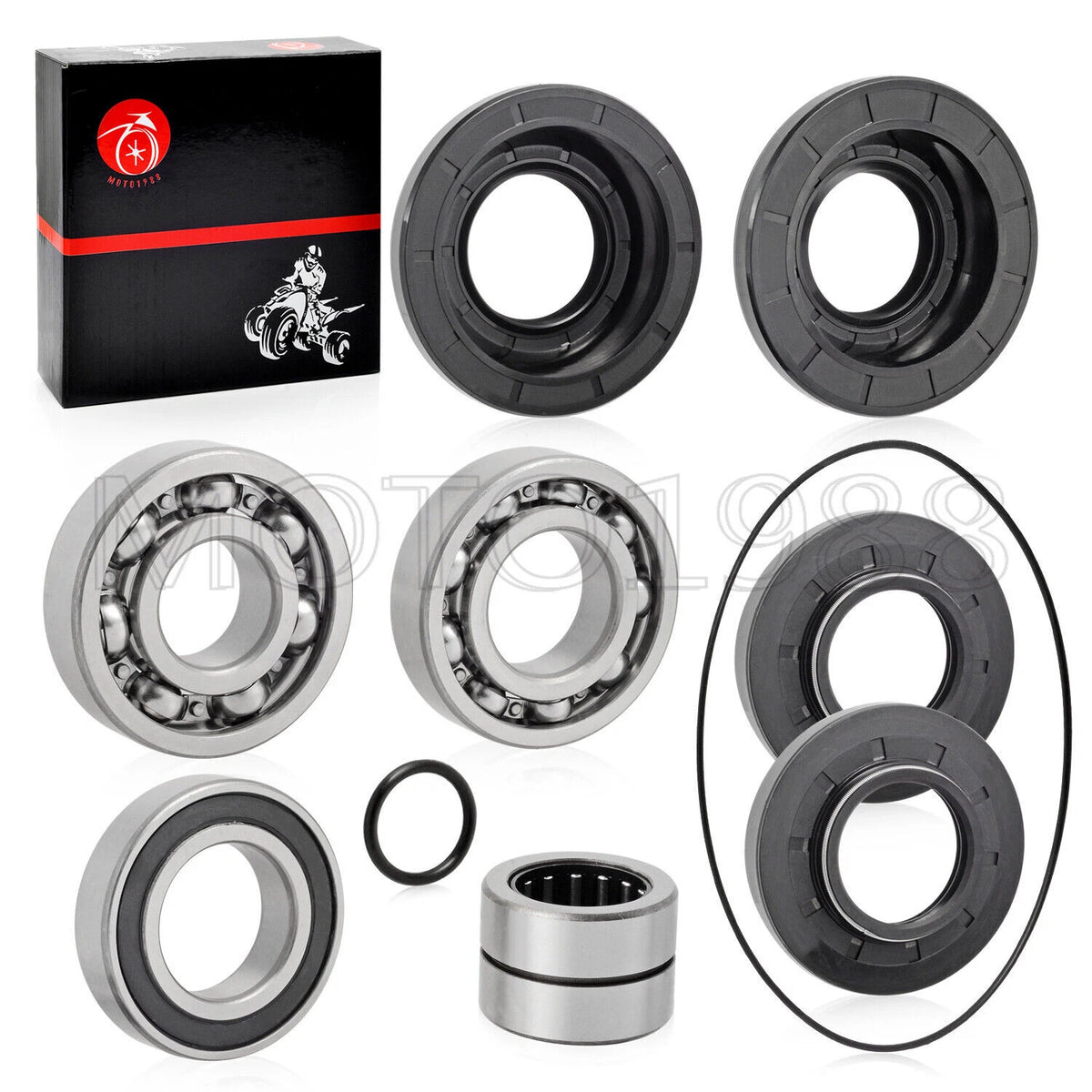 Rear Differential Bearing Seals Kit for Honda Rincon 650 TRX650FA 2003-2005