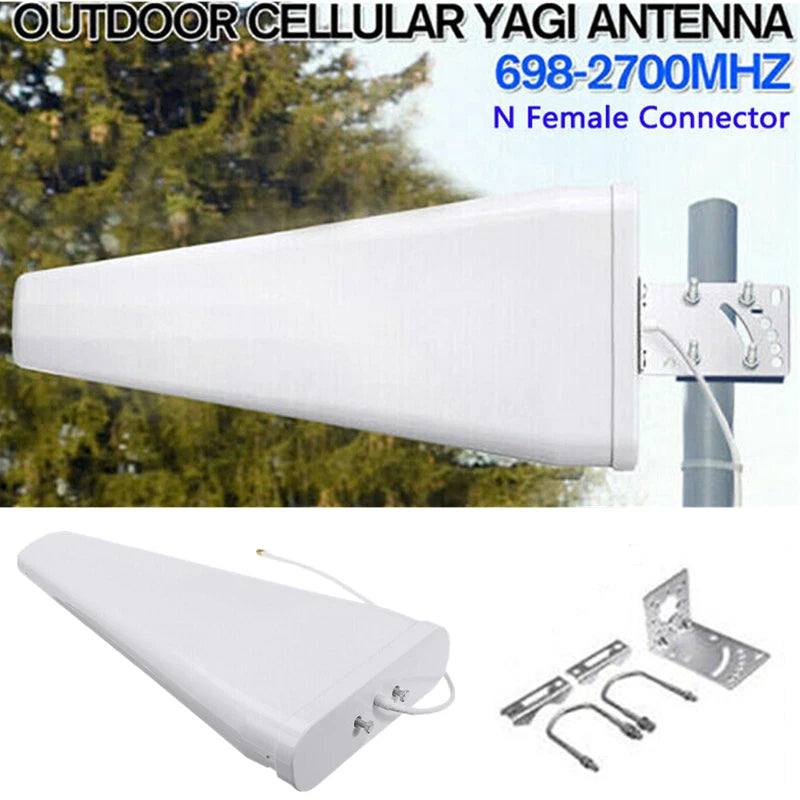 3G 4G LTE Directional Outdoor Cellular Yagi Antenna Signal Amplifier