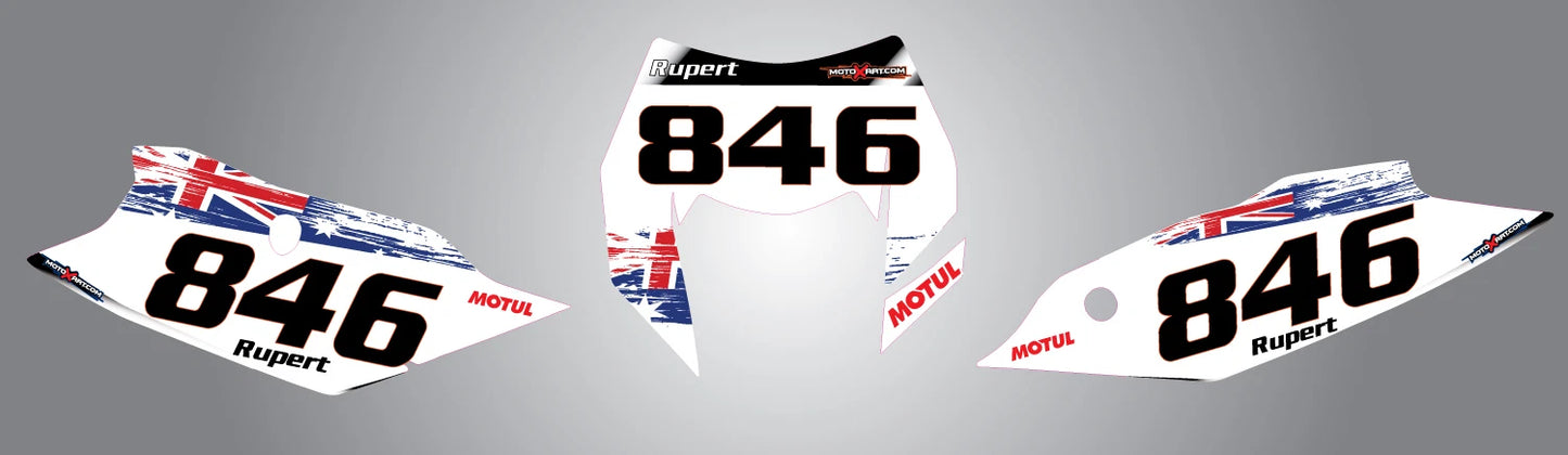 Aussie Pride Style Stickers for KTM EXC (2014-2015)