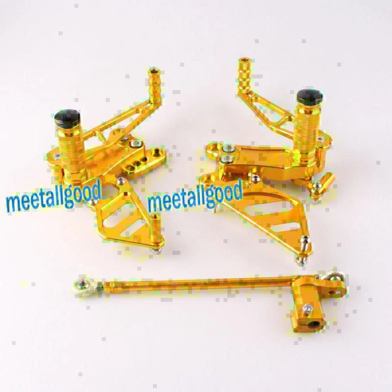 Adjustable Race Footpegs for Honda 929 954 Rearsets - Gold (2000-2003)