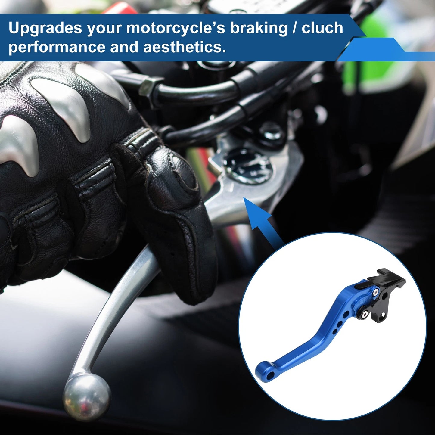 Adjustable Short Brake Clutch Lever Pair for Kawasaki ZX-9R/ZX-9 (1994–1997)
