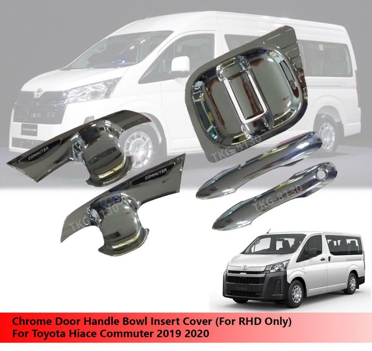 Door Handle Housing Cover for Toyota Hiace Commuter (2019-2020)