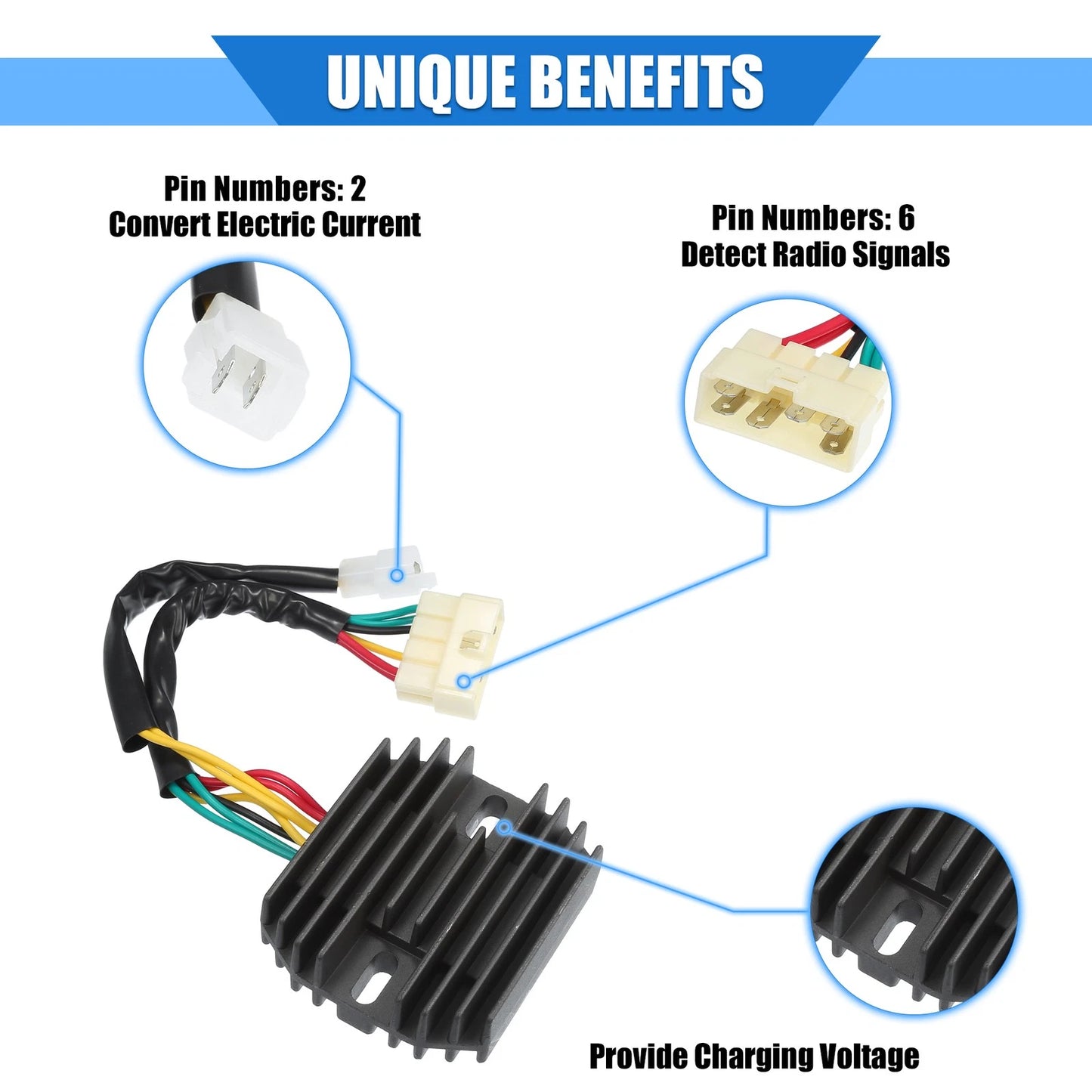 Rectifier Voltage Regulator for Honda GL1200 Goldwing (1985–1987)