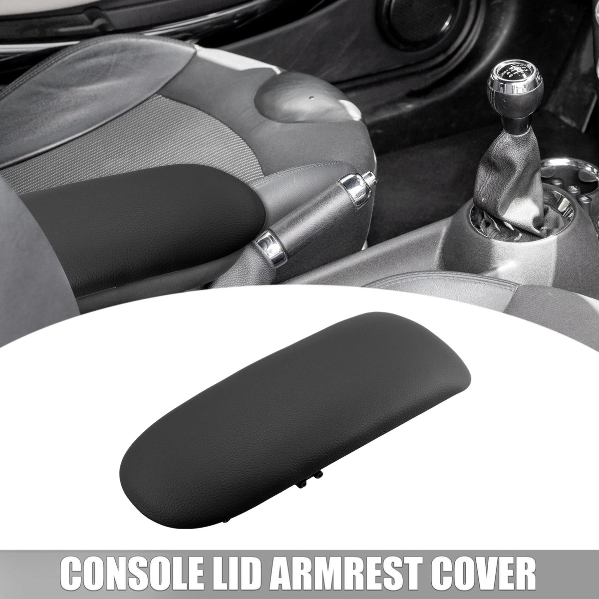 Center Console Armrest Cover Faux Leather for BMW Mini Cooper (2002-2008)