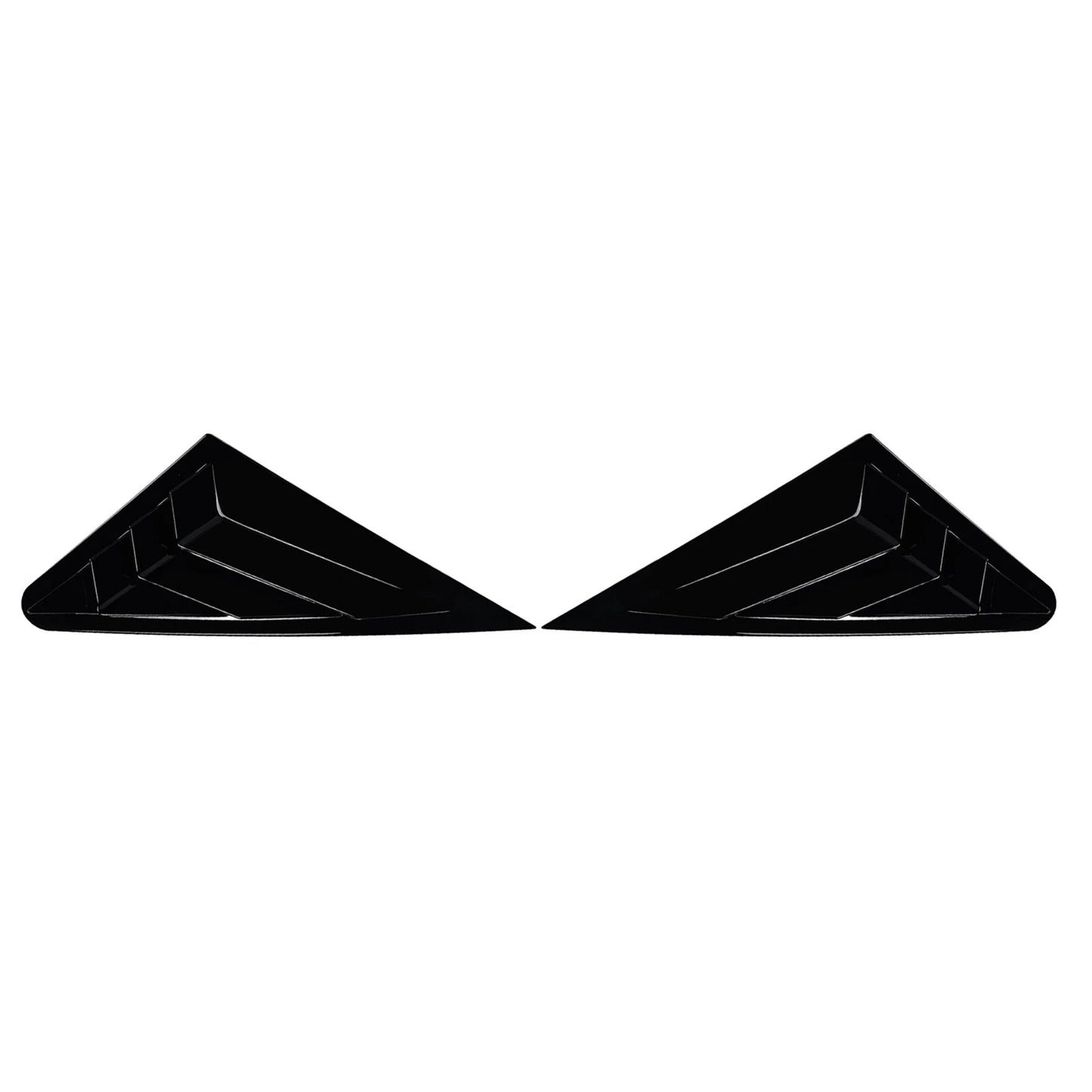 2 x Rear Side Window Louver Trim Covers for Audi A3 S3 (2014-2020)