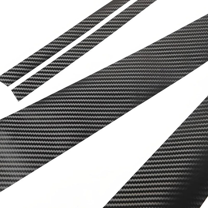 Carbon Black Door Pillar Post Trim for 2011-2021 Dodge Charger (11-21)