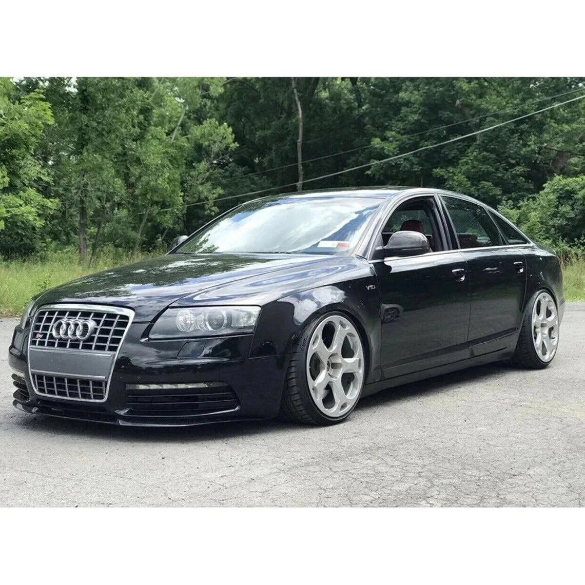 Front Bumper Lip 3 Pcs for Audi A6 S6 C6 (2005-2011)