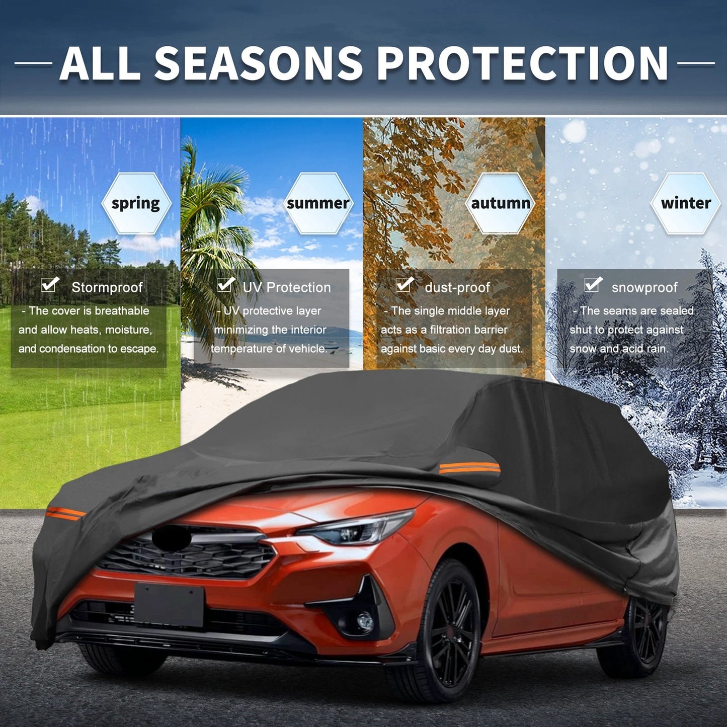 Waterproof All Weather Car Cover for Subaru Impreza