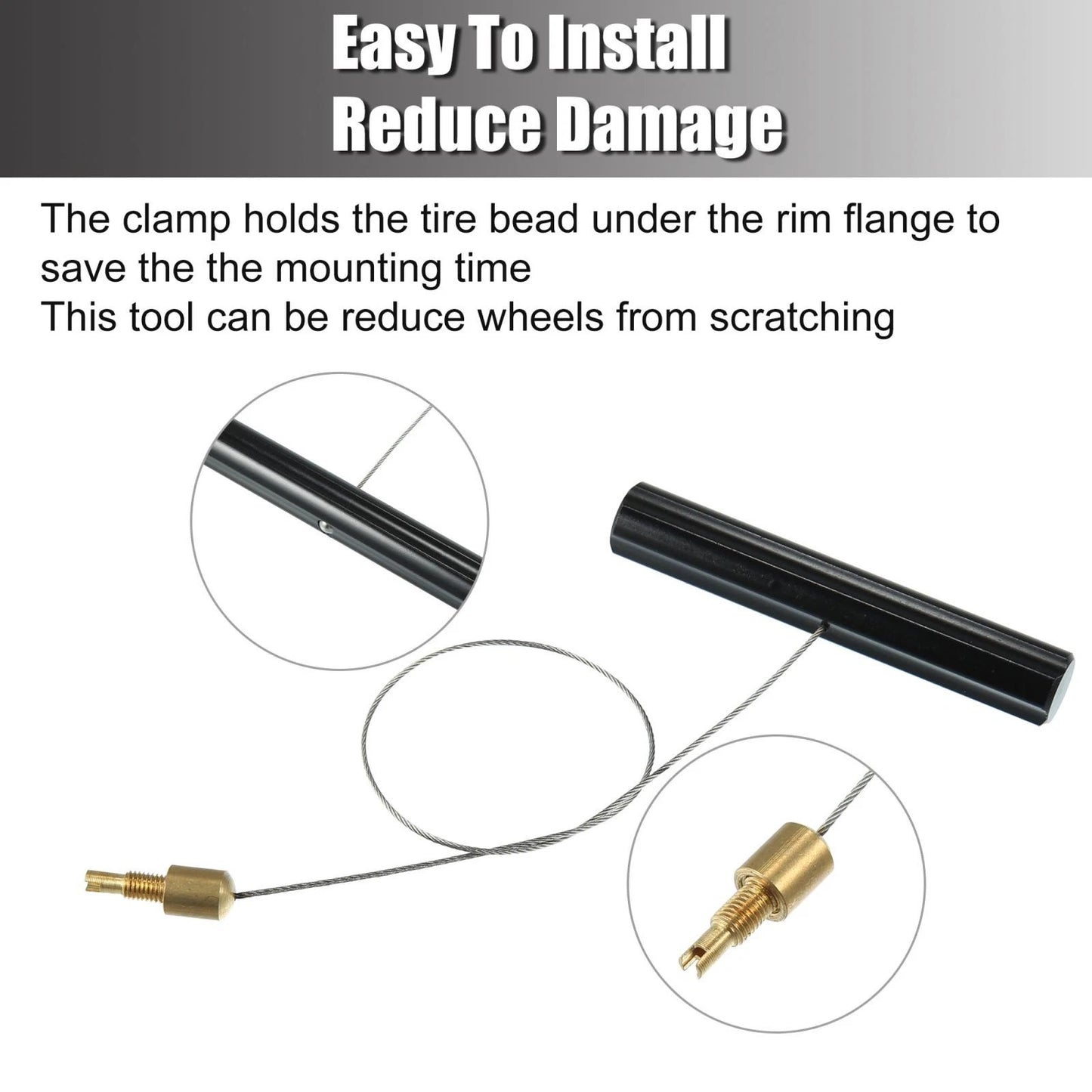 Tire Valve Stem Fishing Tool Puller with Valve Core Remover for Car Motorcycle