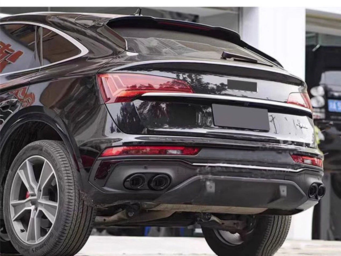 Rear Bumper Diffuser for Audi Q5 S Line Sport Back (2021-2023) Black
