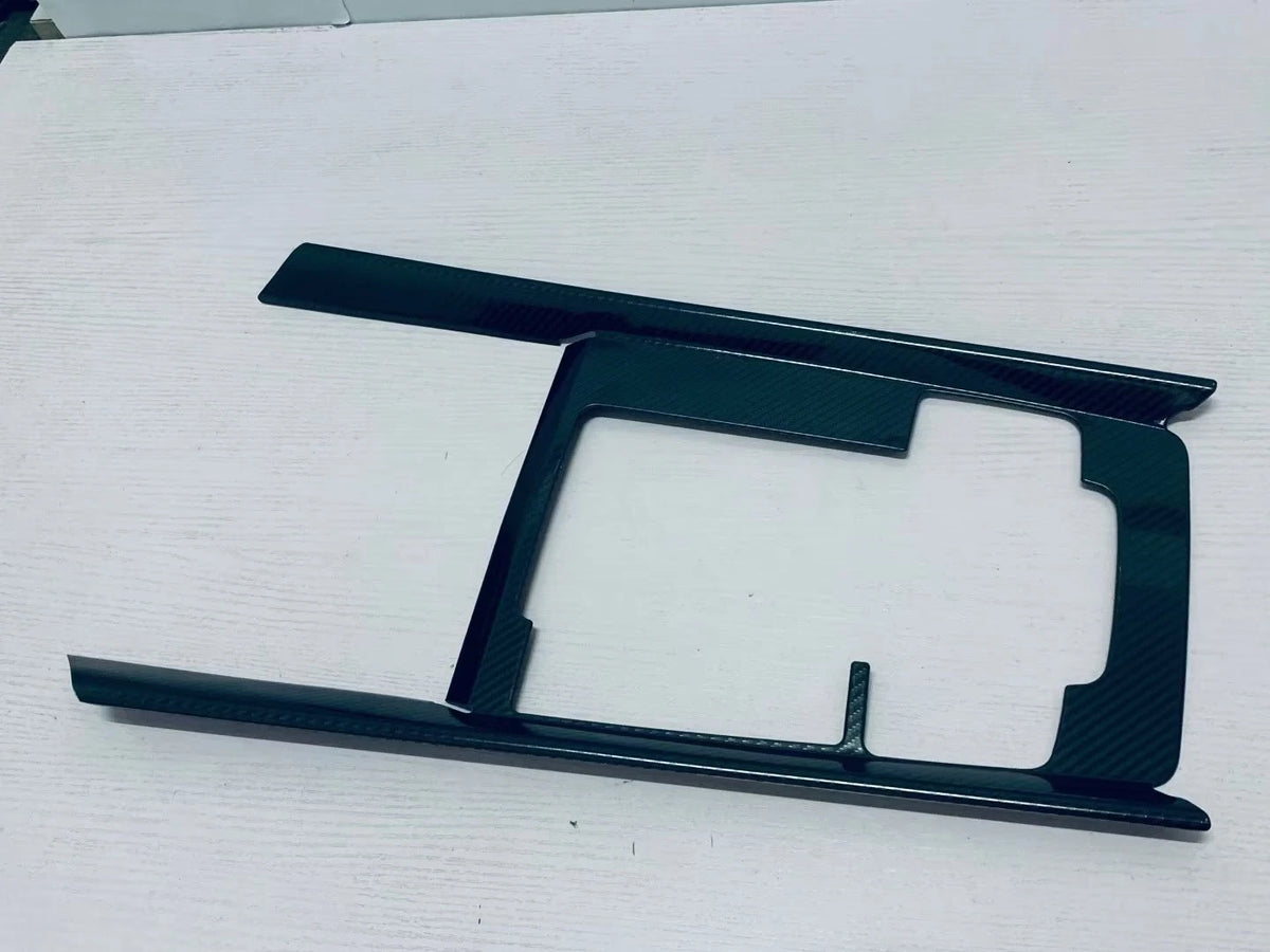 Steel Fiber Gear Shift Box Panel Cover for 2023-2024 Mazda CX-50
