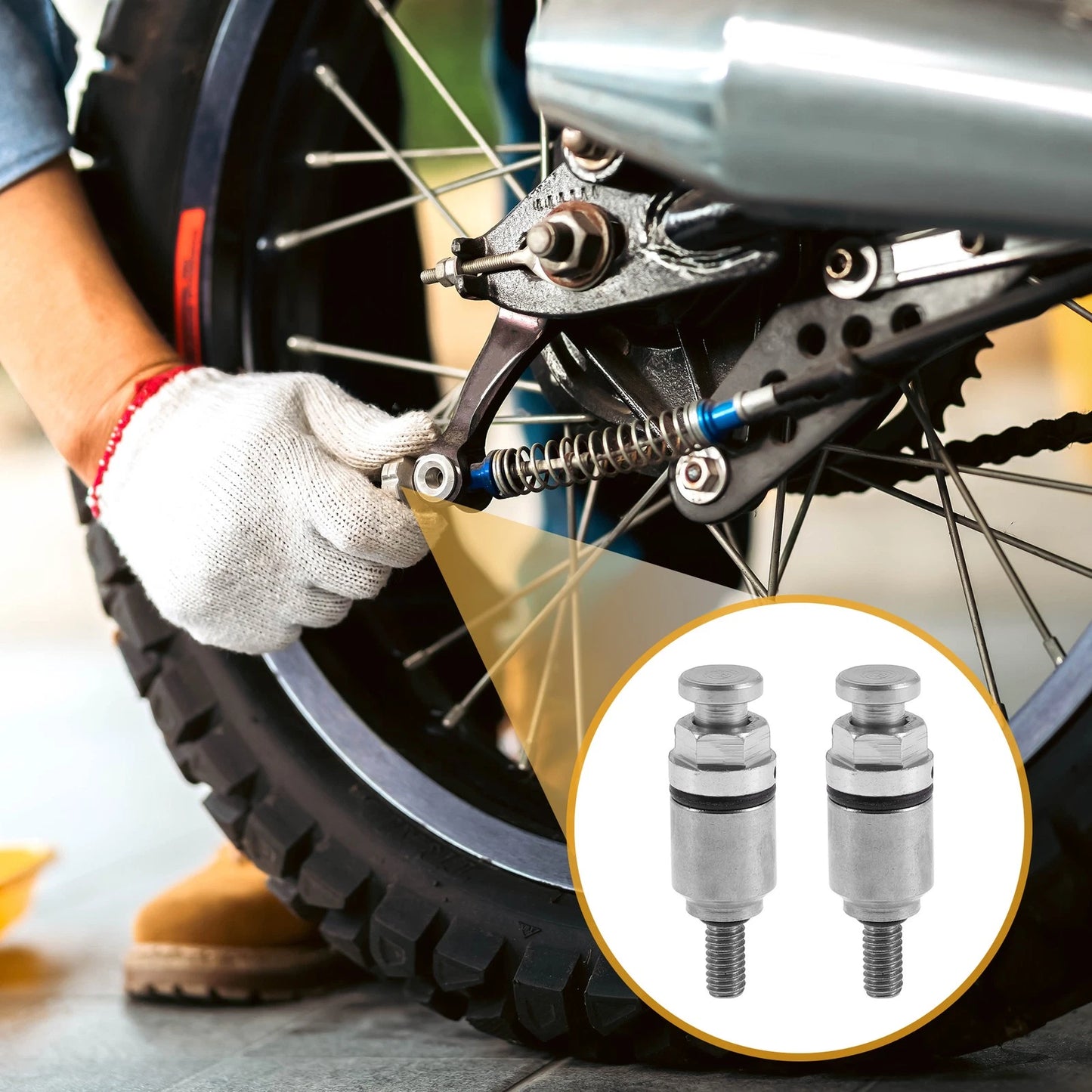 Motorcycle Screw M4x0.7 2 x Fork Air Bleeder Valve for Motorcycle