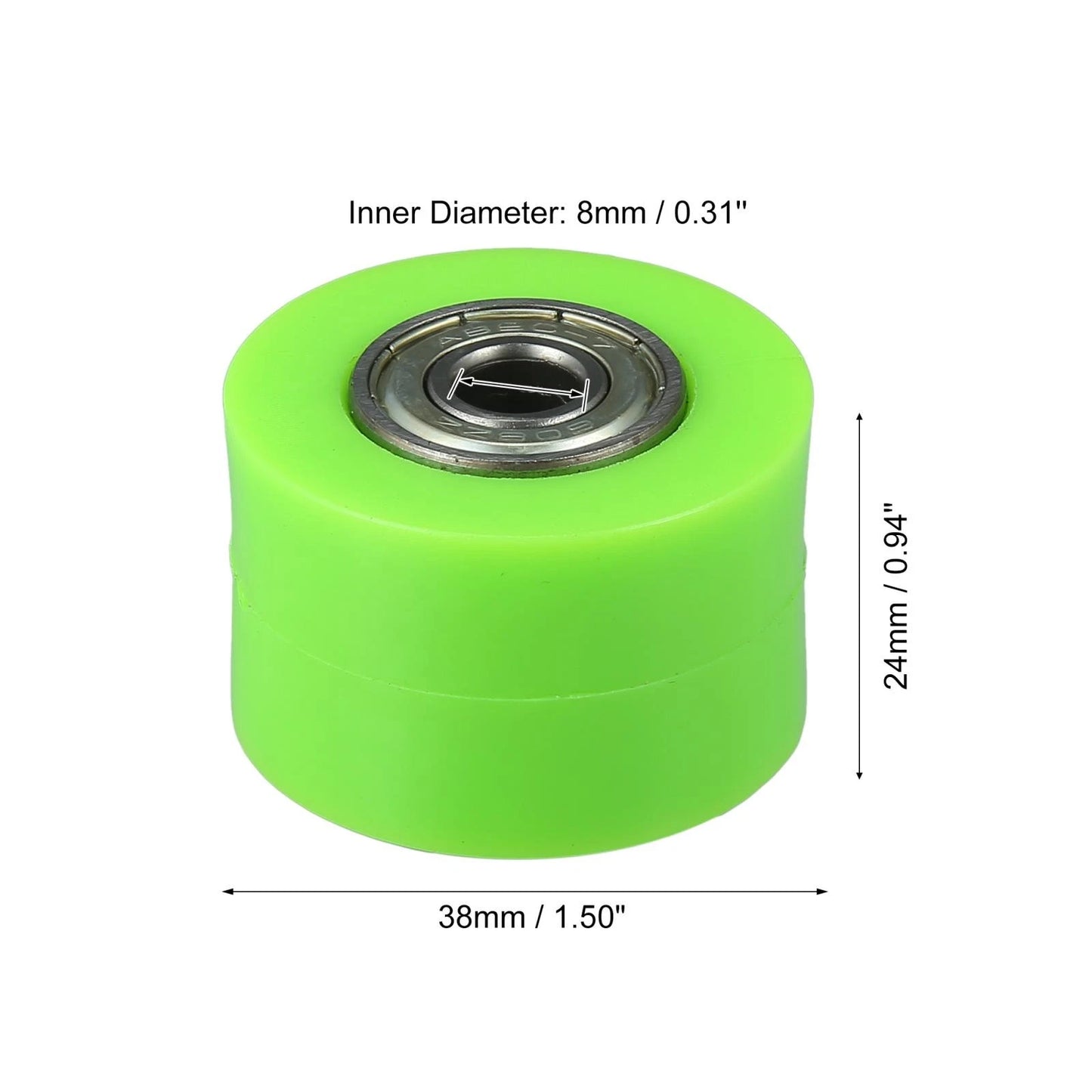 8mm Drive Chain Pulley Roller Slider Tensioner Rubber Wheel for Motorcycle