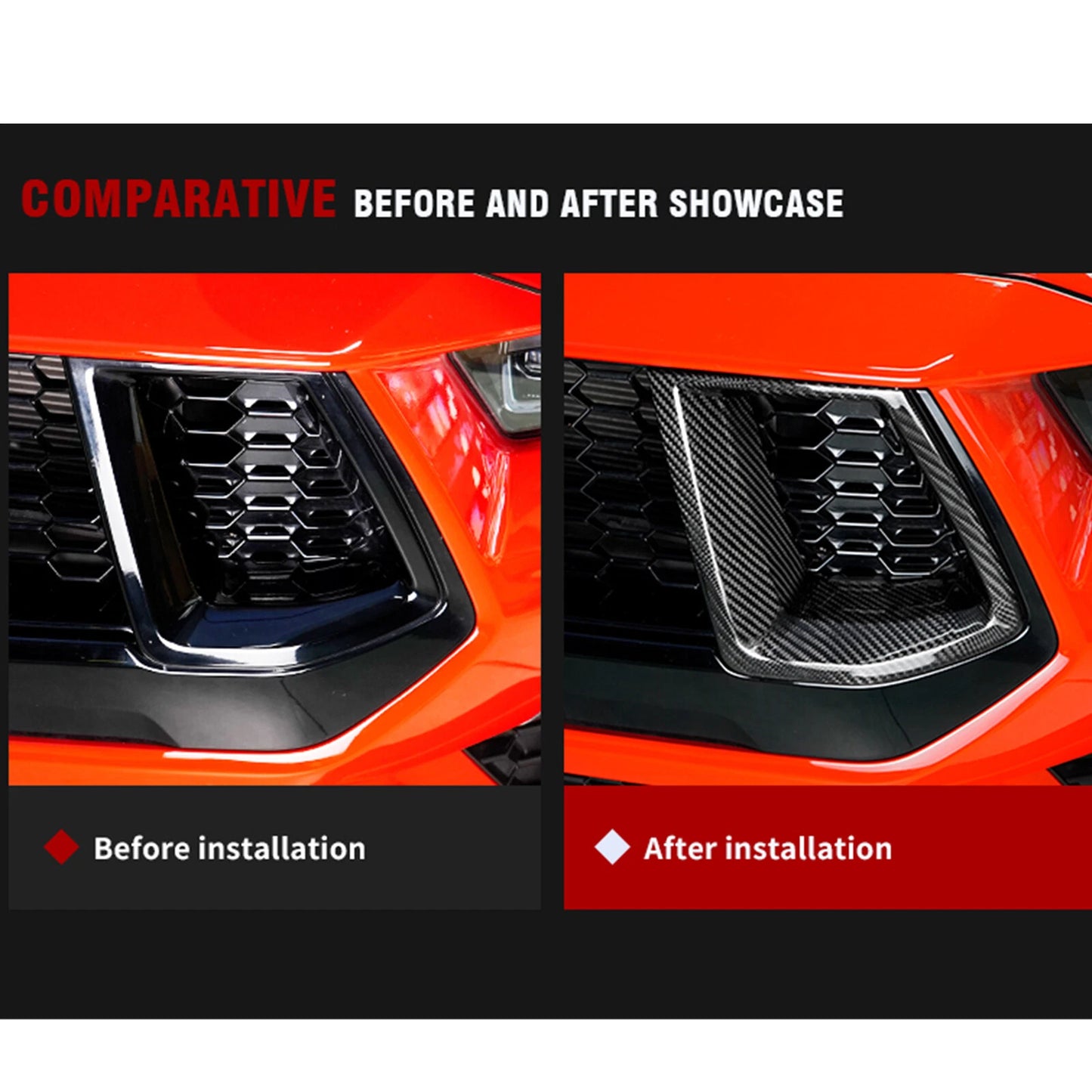 Front Air Vent Trim Covers for Ford Mustang (2024)