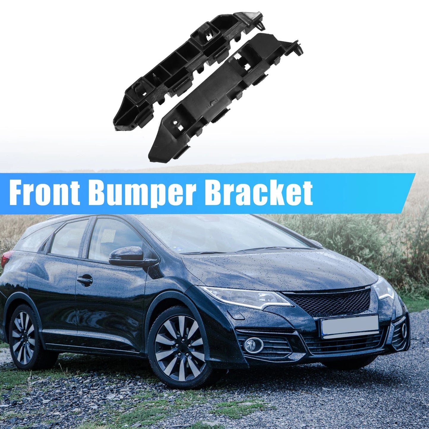 Pair of Front Bumper Brackets for Honda Civic (2012)