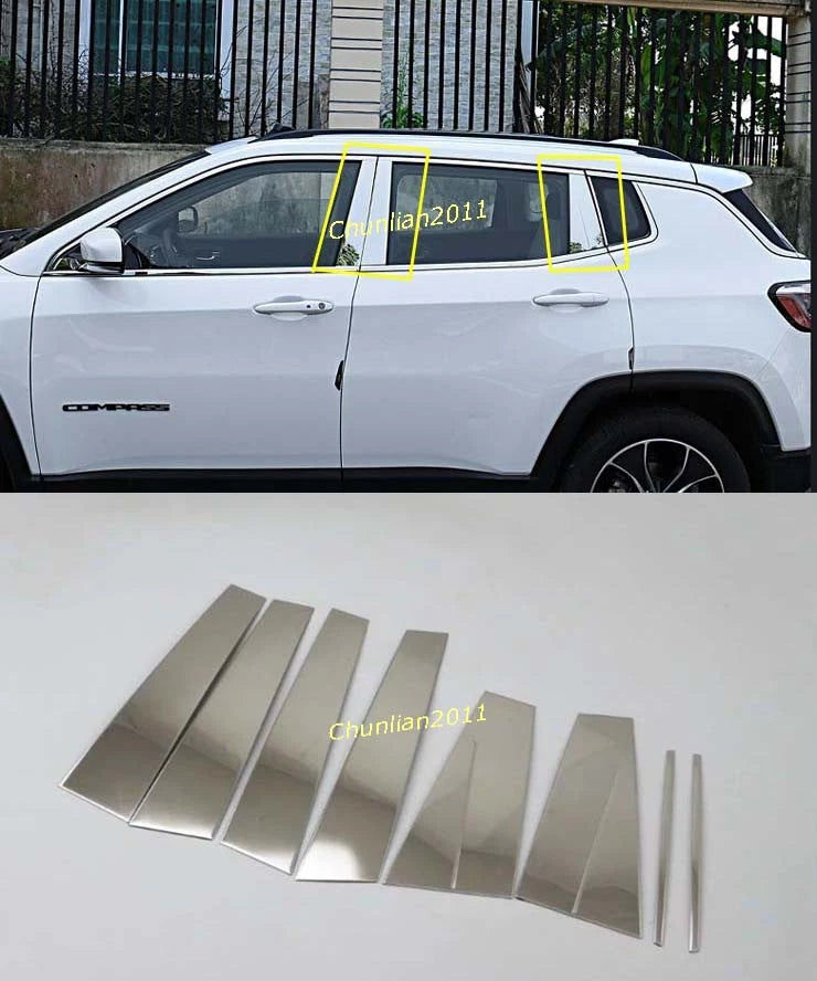Sill Frame with Middle Pillars Post Upper Window for Jeep Compass (2017-2021)