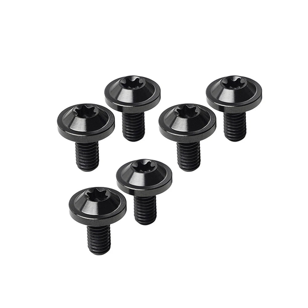 6 x Black Titanium M6x15mm Torx Head Bolts for Bike Motorcycle