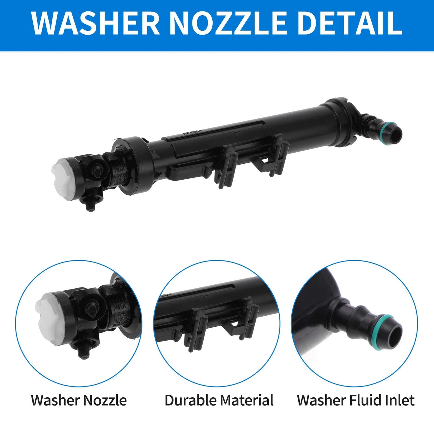 Front Driver Side Headlight Washer Nozzle for Mercedes-Benz ML350 (2012-2015)