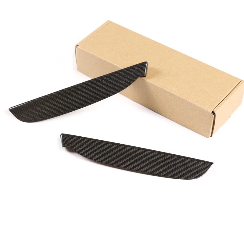 Real Carbon Fiber Extrior Door C Pillar Cover Trim For Maserati Ghibli 13-21