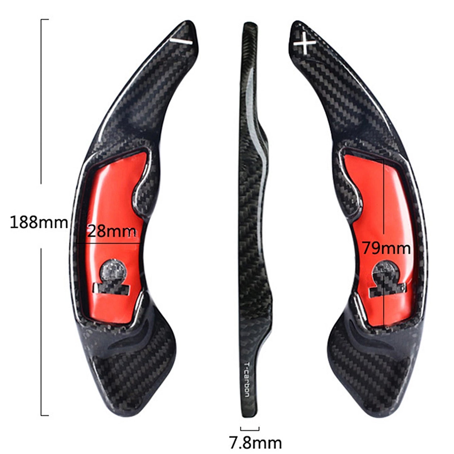 2 x Carbon Fiber Shift Paddles for Subaru XV BRZ Toyota GT86 (2012-2020)