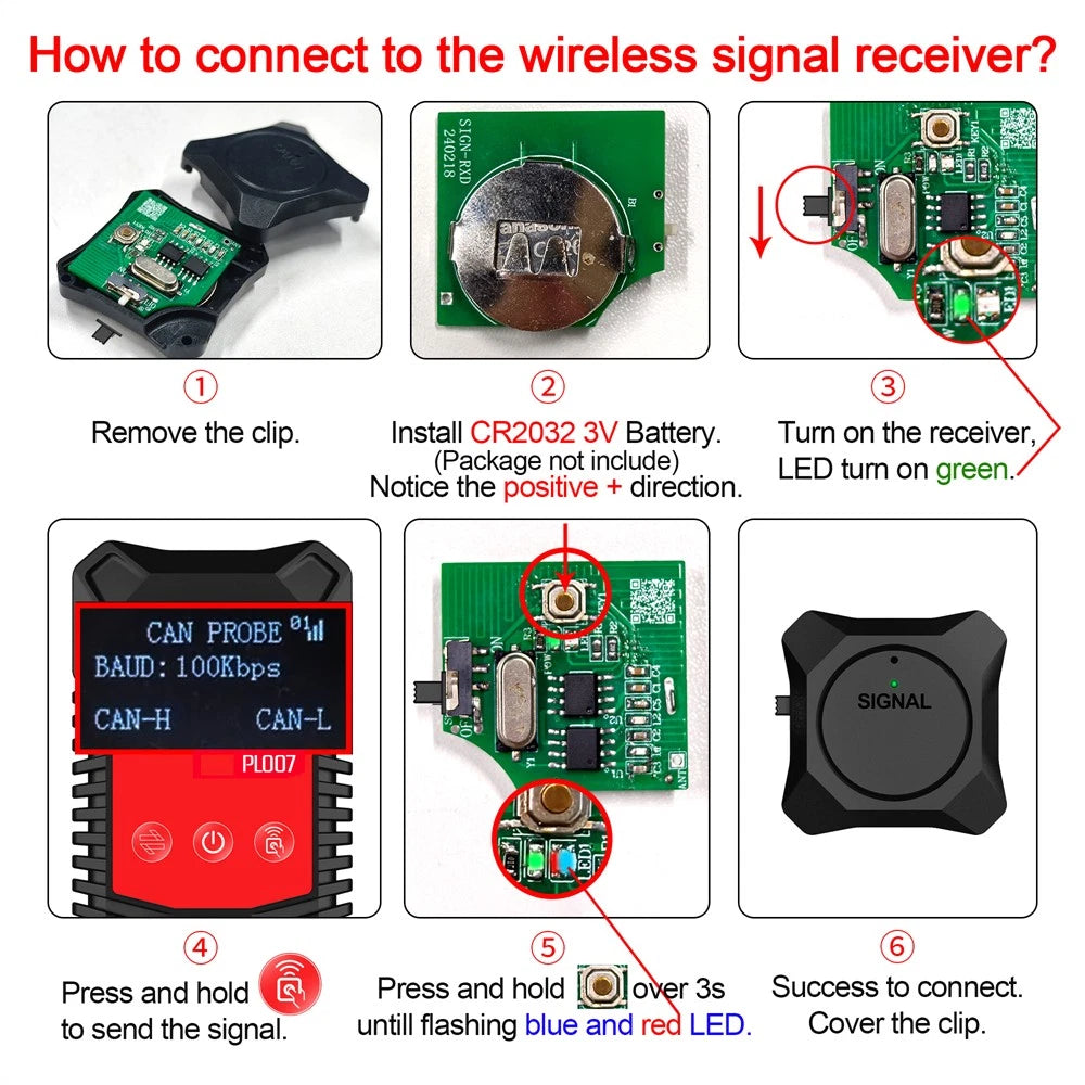 LIN BUS Analyzer PWM Signal Detector Auto Diagnostic Tool for WOYO PL007 PRO