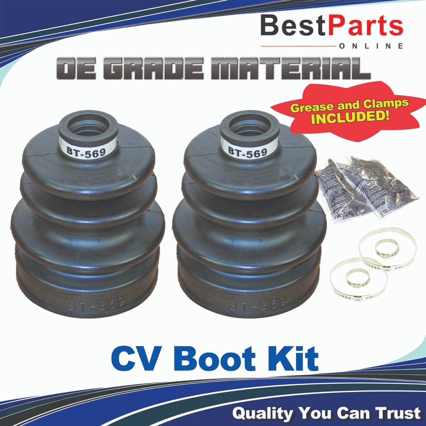 CV Axle Boot Repair Kit for Club Car Carryall All Models Front Inner & Outer