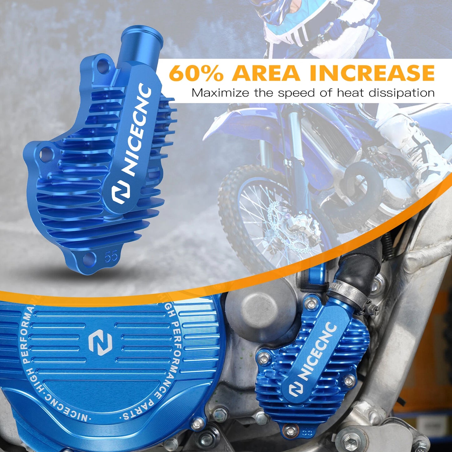 Water Pump Cover Guard Kit for Yamaha YZ 250 (1999-2024), YZ 250X (2016-2023)