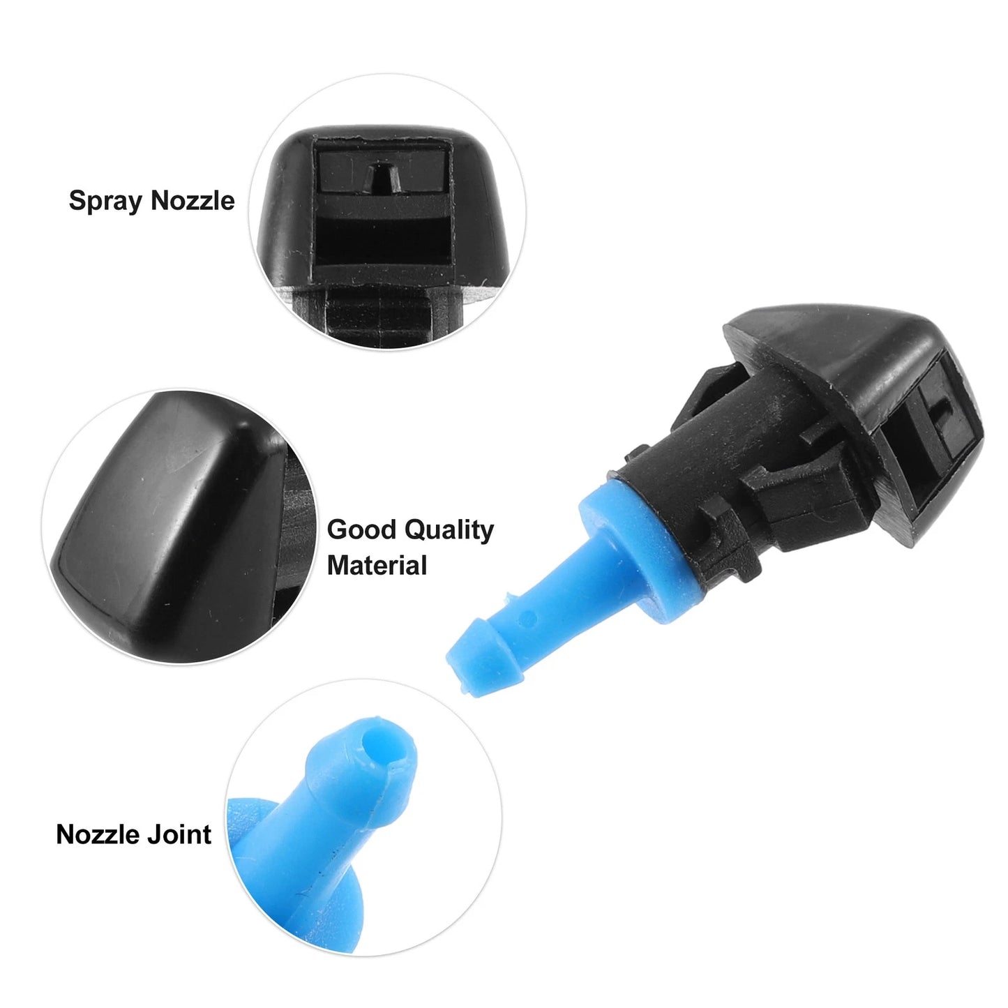 2 x Front Windshield Washer Nozzles for Jeep Patriot (2009-2017)