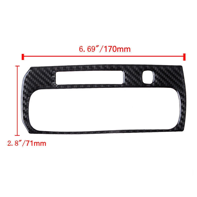 Carbon Fiber Gear Shift Box Panel Cover Trim for 2016-2019 Honda Civic