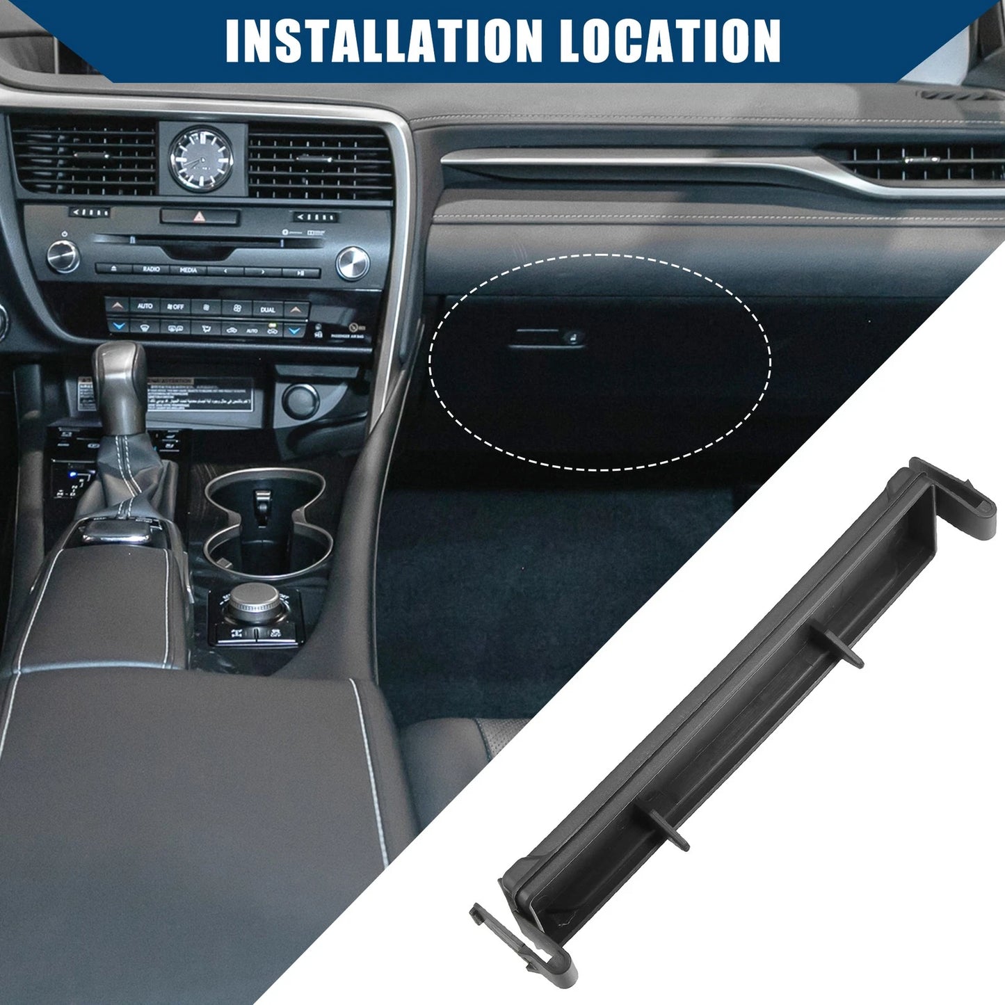 AC Cabin Air Filter Plate Cover Door Panel for Toyota Lexus