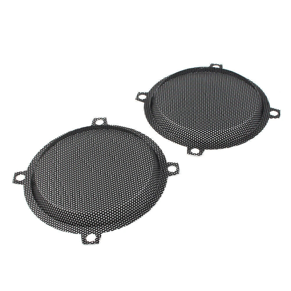 Black Wired Steel Mesh Speaker Grills for Harley Electra Glide