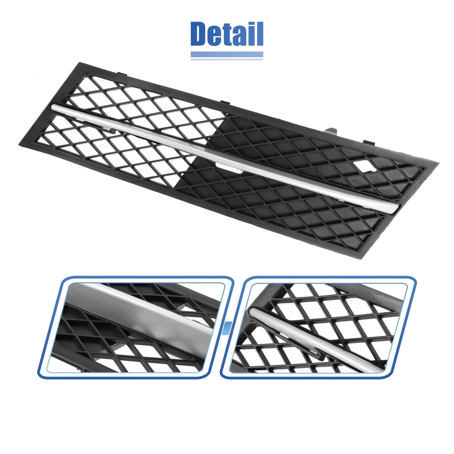 Front Bumper Fog Light Grille Cover for BMW F10 F11 528i 535i (2011-2013)