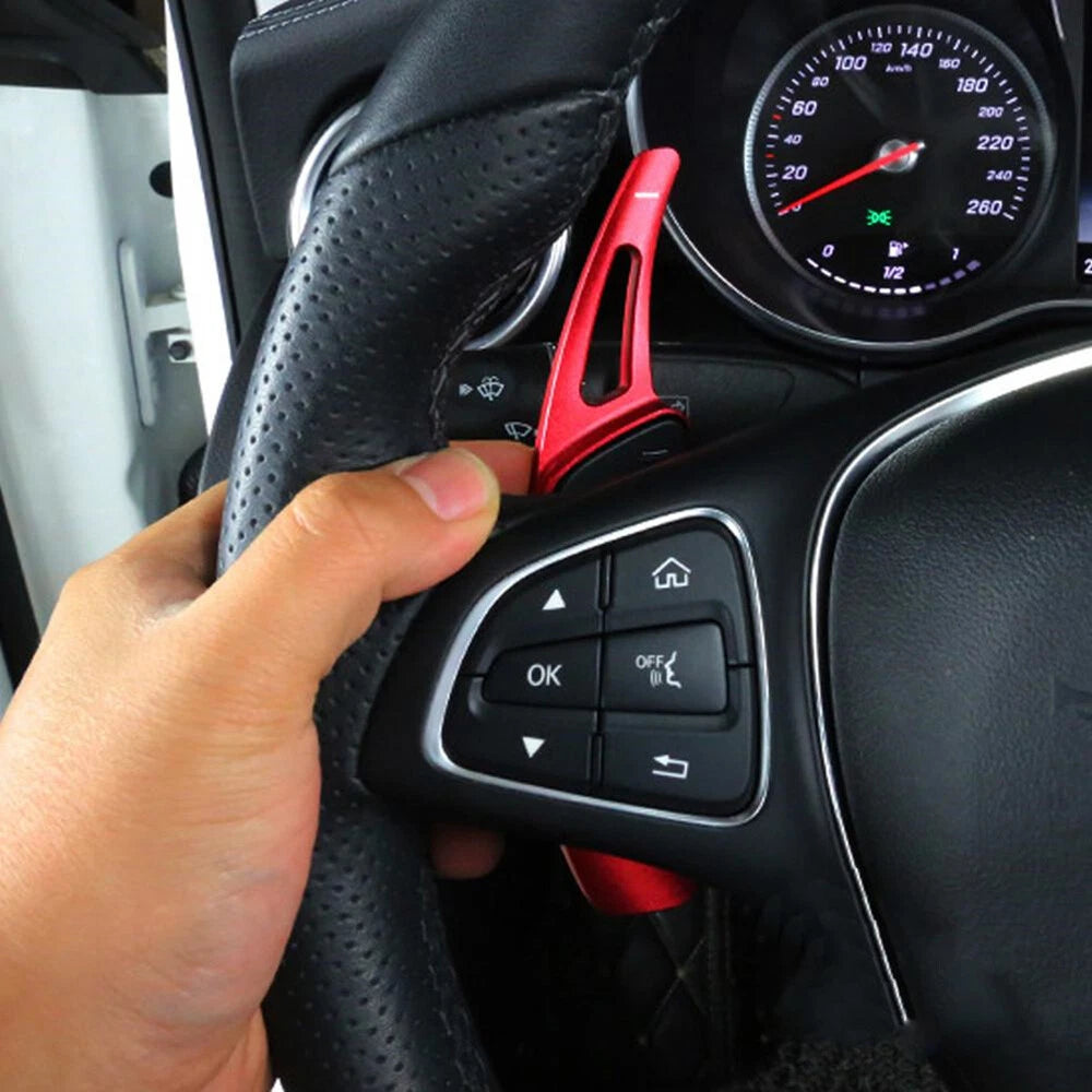 Aluminum Alloy Steering Wheel Paddle Shifter for Mercedes-Benz A B C E Class (2012-2023)