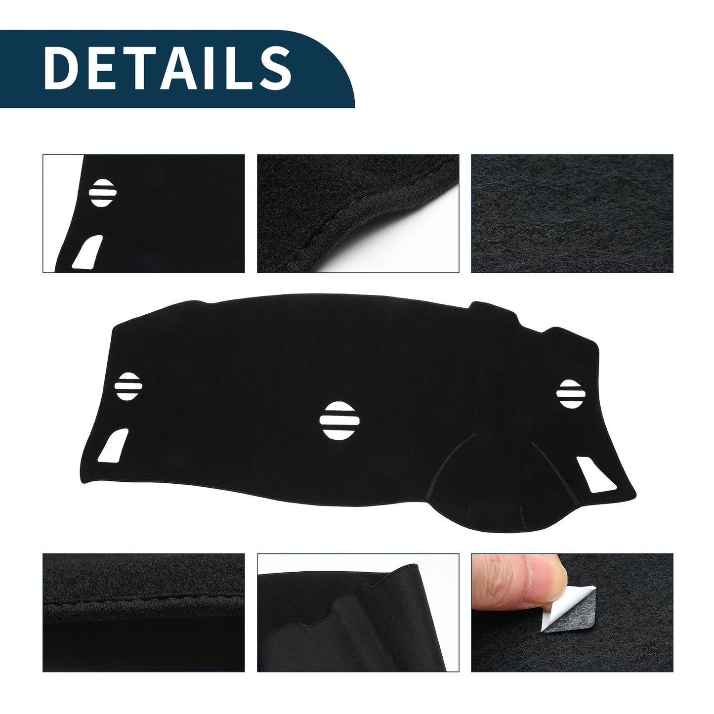 Dashboard Cover Mat for Nissan Elgrand E52 (2010-2024) - Black 1 Set