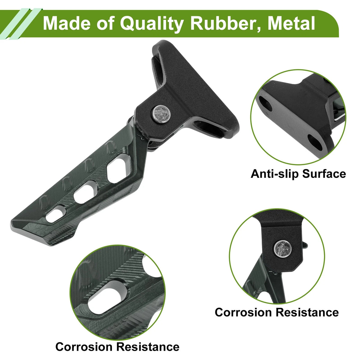 FootPegs 6.3in Foot Pedal Titanium Tone for Motorcycle