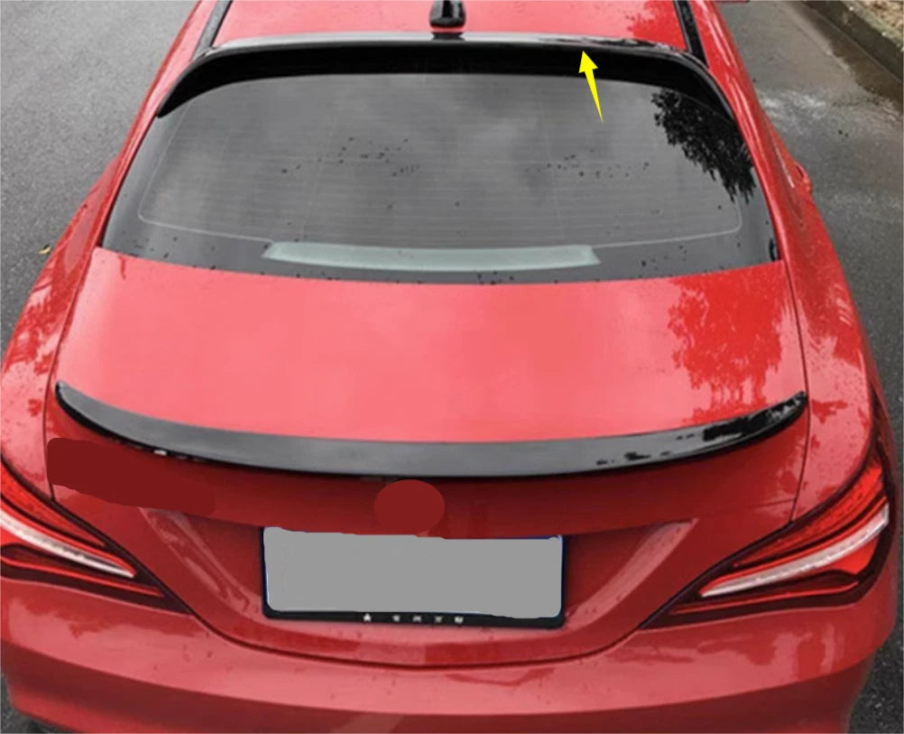 Rear Roof Spoiler Wing for Mercedes Benz CLA 200 250 C117 (2014-2019) Glossy Black