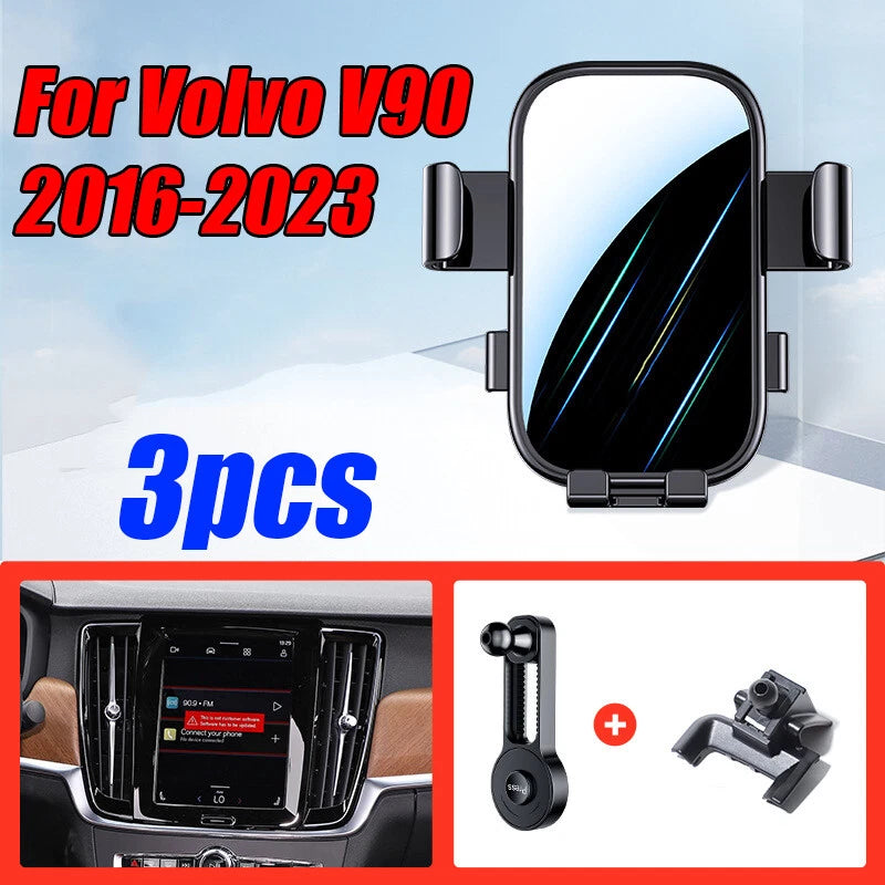 Car Cell Phone Holder Stand Mount Clip for Volvo V90 (2016–2023)