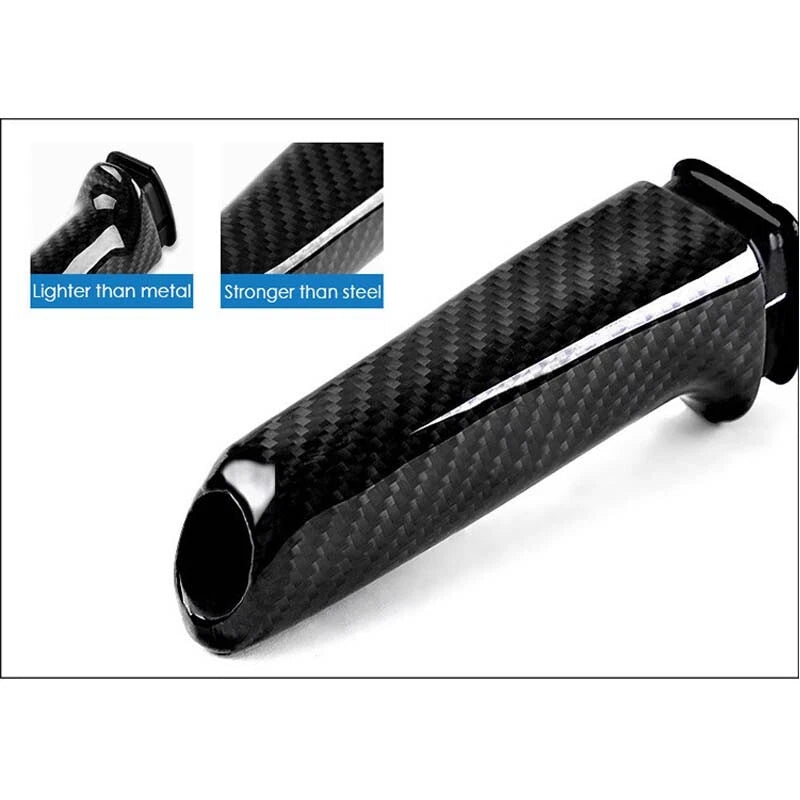Car Carbon Fiber Hand Brake Handbrake Grip Fit for BMW E46 E90 E92 3 Series