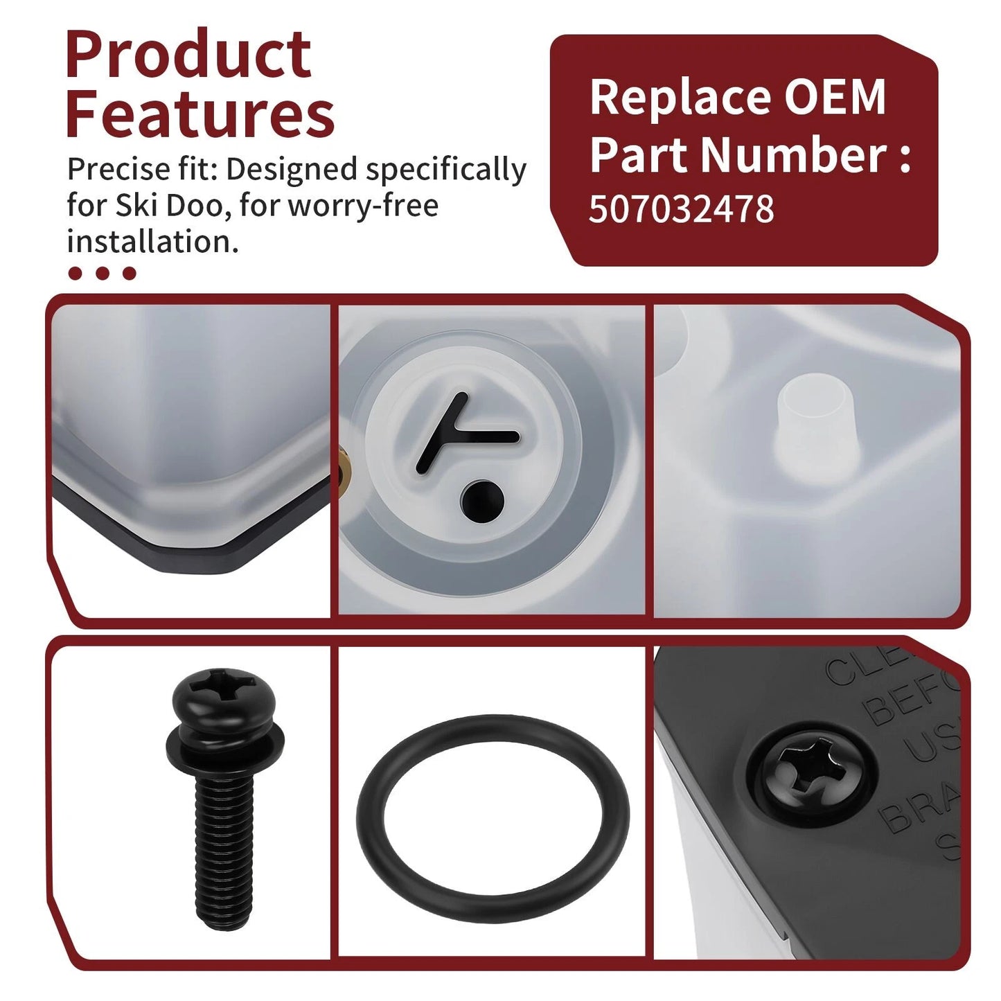 Master Cylinder Reservoir for Ski-Doo Backcountry 600/600R/850 (2019-2024)