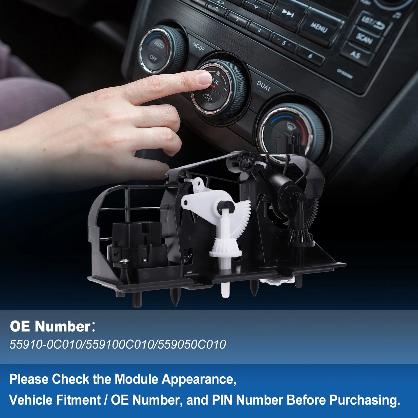 A/C Heater Climate Control Switch Module Panel for Toyota Tundra