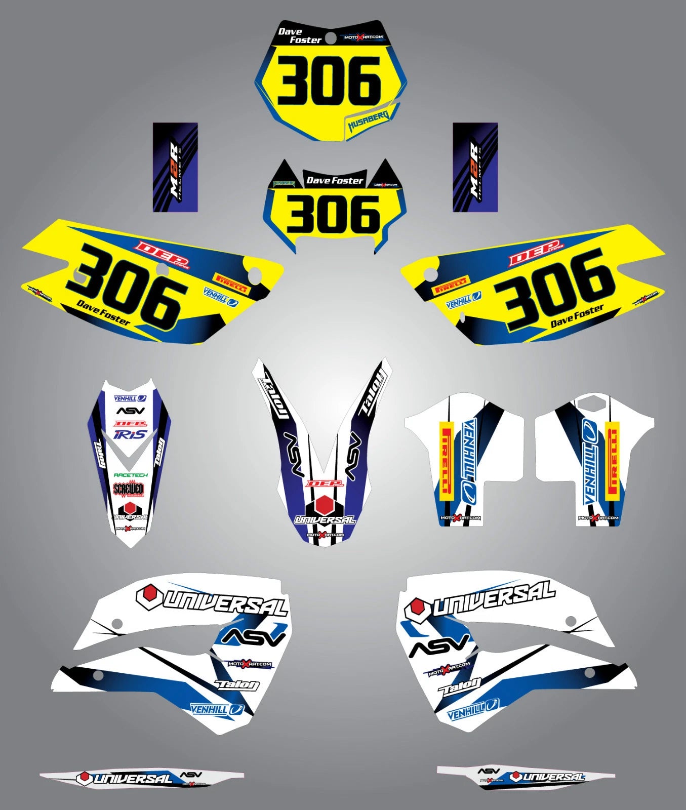 Storm Stickers for Husaberg FE 390, 450, 570, TE 250, 300, FX 450, FS 570 (2009-2012)