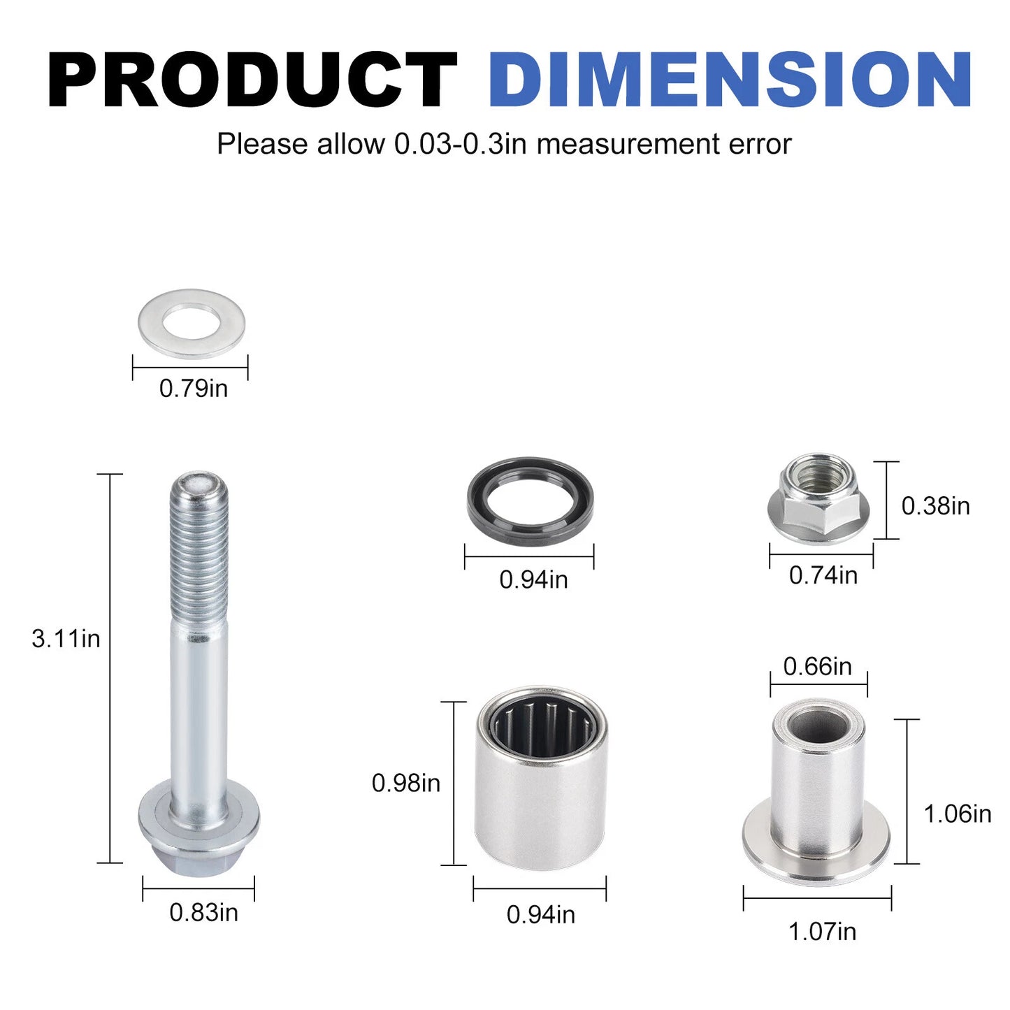 Front Upper A-Arm Bushings Kit for Suzuki Quadsport Z400/LTZ400